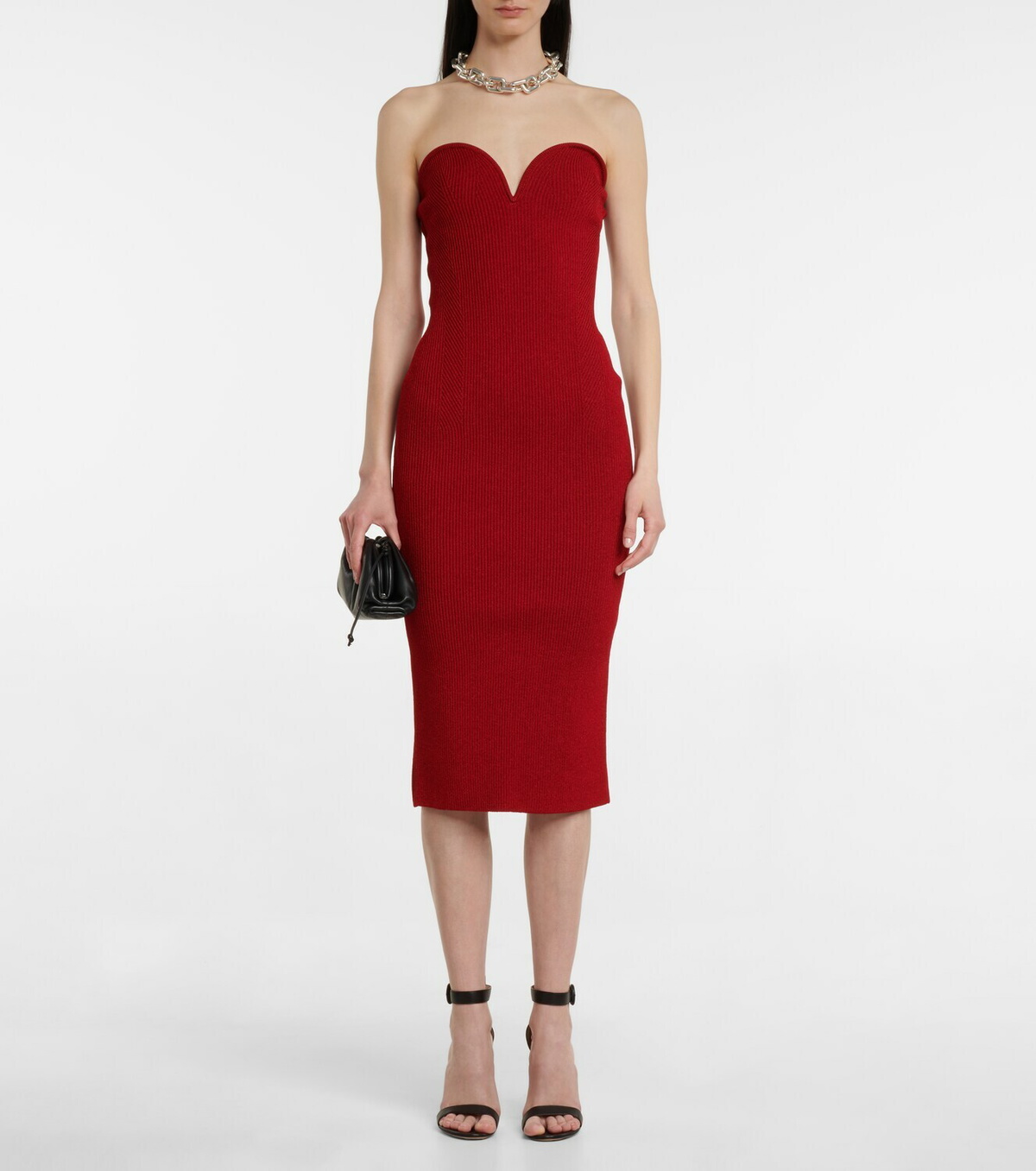 Galvan Thalia bustier midi dress