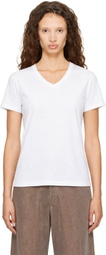 LESET White Margo V Neck T-shirt