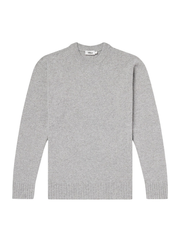 Photo: Altea - Wool and Cashmere-Blend Sweater - Gray