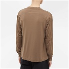 Satisfy Men's Long Sleeve Auralight Logo T-Shirt in Morel