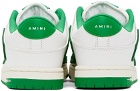 AMIRI White & Green Skel Top Low Sneakers