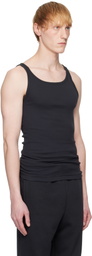 SKIMS Three-Pack Black SKIMS Cotton Rib Tank Tops