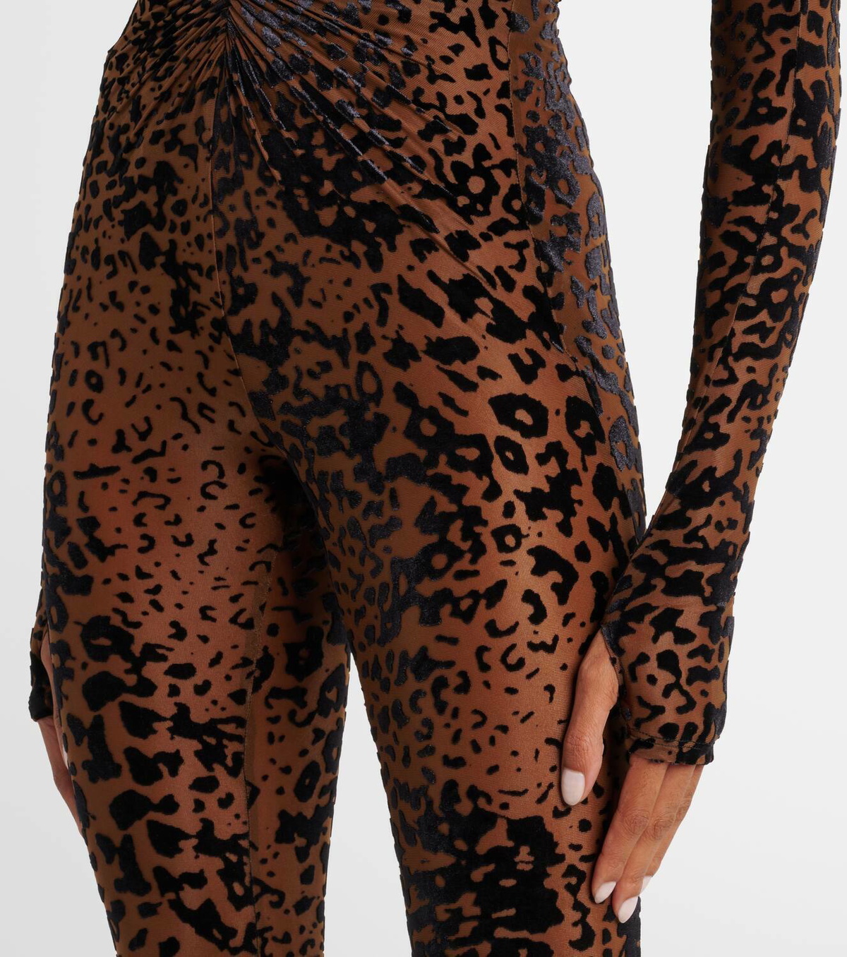 Alex Perry Leopard-print catsuit Alex Perry