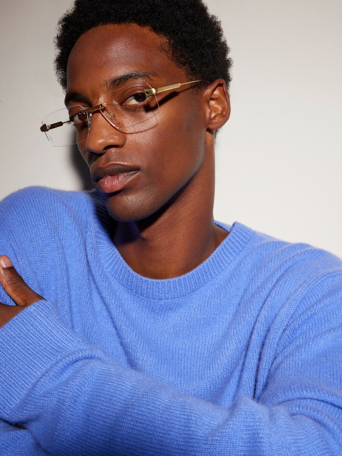 Cartier Eyewear - Santos de Cartier Gold-Tone Titanium Glasses - Gold