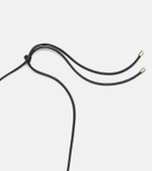 Jennifer Fisher 14kt gold-plated and leather necklace with quartz