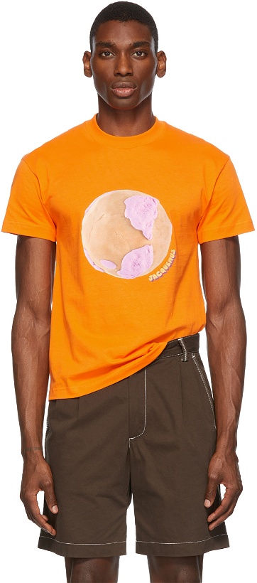 Photo: Jacquemus Orange La Montagne 'Le T-Shirt Monde' T-Shirt