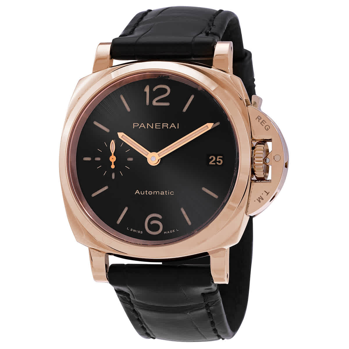 Panerai Luminor Due Automatic Black Dial Mens Watch PAM01029