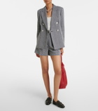 Max Mara Prince of Wales check virgin wool blazer