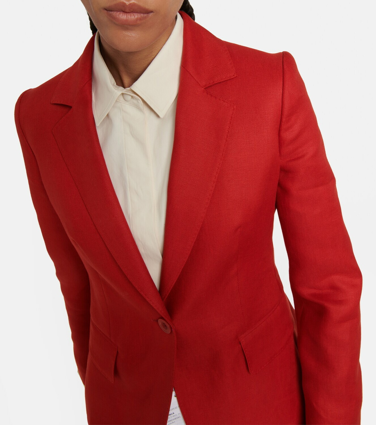 Max Mara - Alpaca single-breasted linen blazer Max Mara