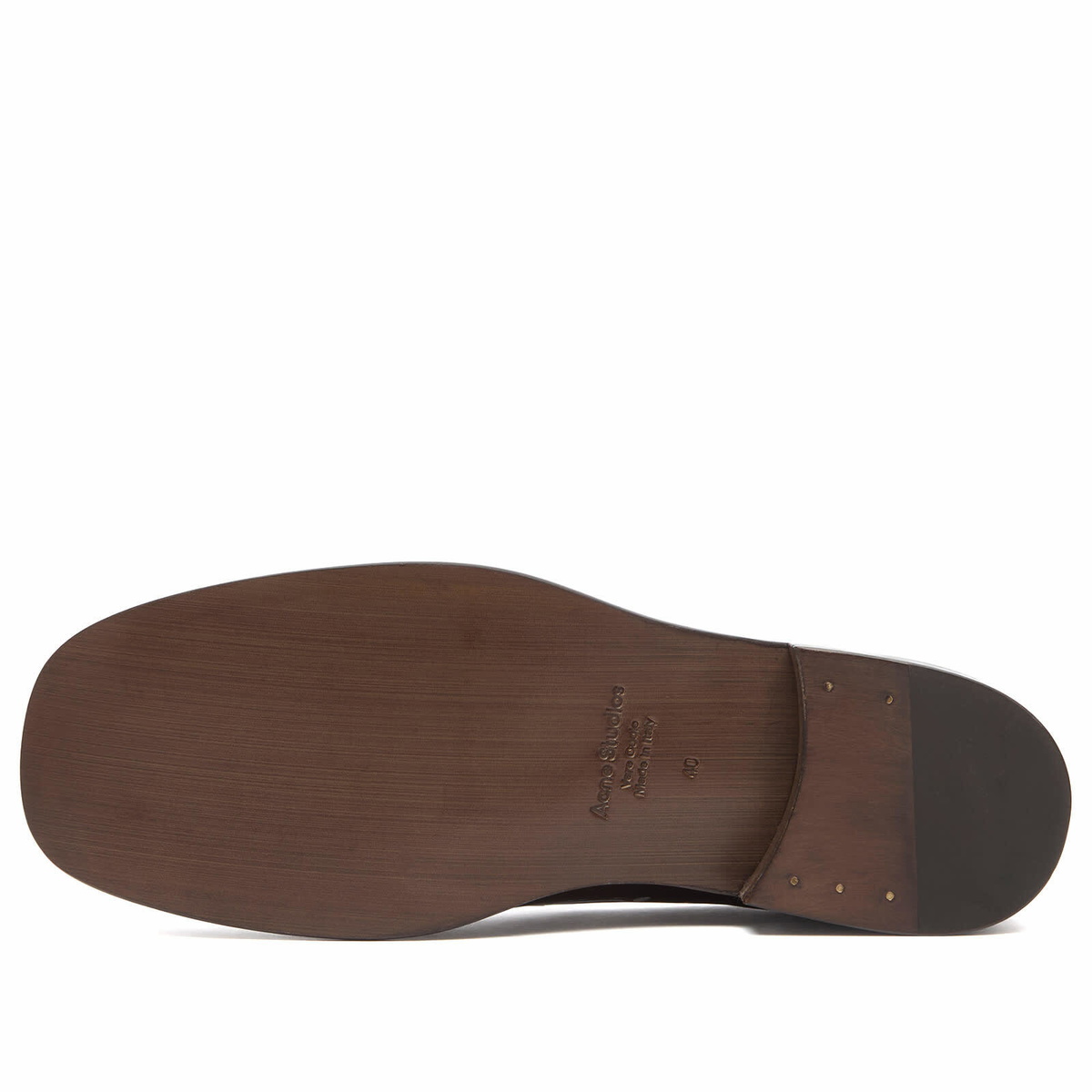 Acne Studios Women's Bassel Loafers in Dark Brown