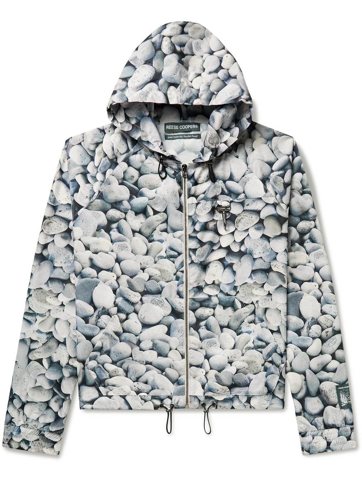 REESE COOPER® - Printed Ripstop Hooded Jacket - Gray
