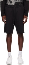 We11done Black Basic Shorts