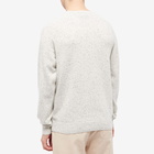 A.P.C. Men's Tommy Donegal Crew Knit in Ecru