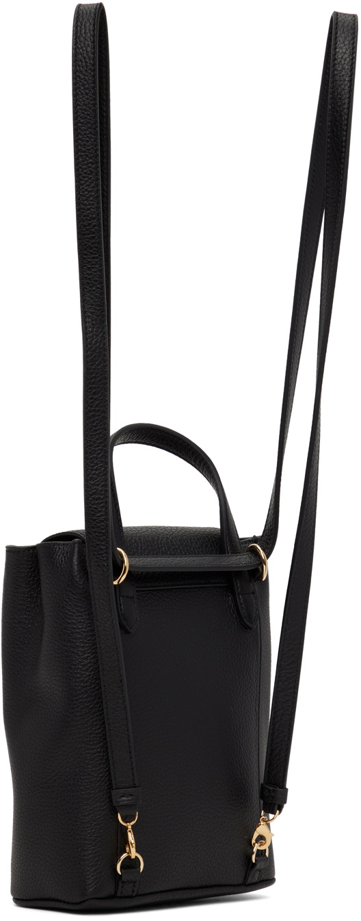 Ferragamo Black Mini Gancini Backpack