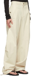 Hyein Seo Beige Bag Trousers