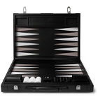 Asprey - Hanover Leather Backgammon Set - Black