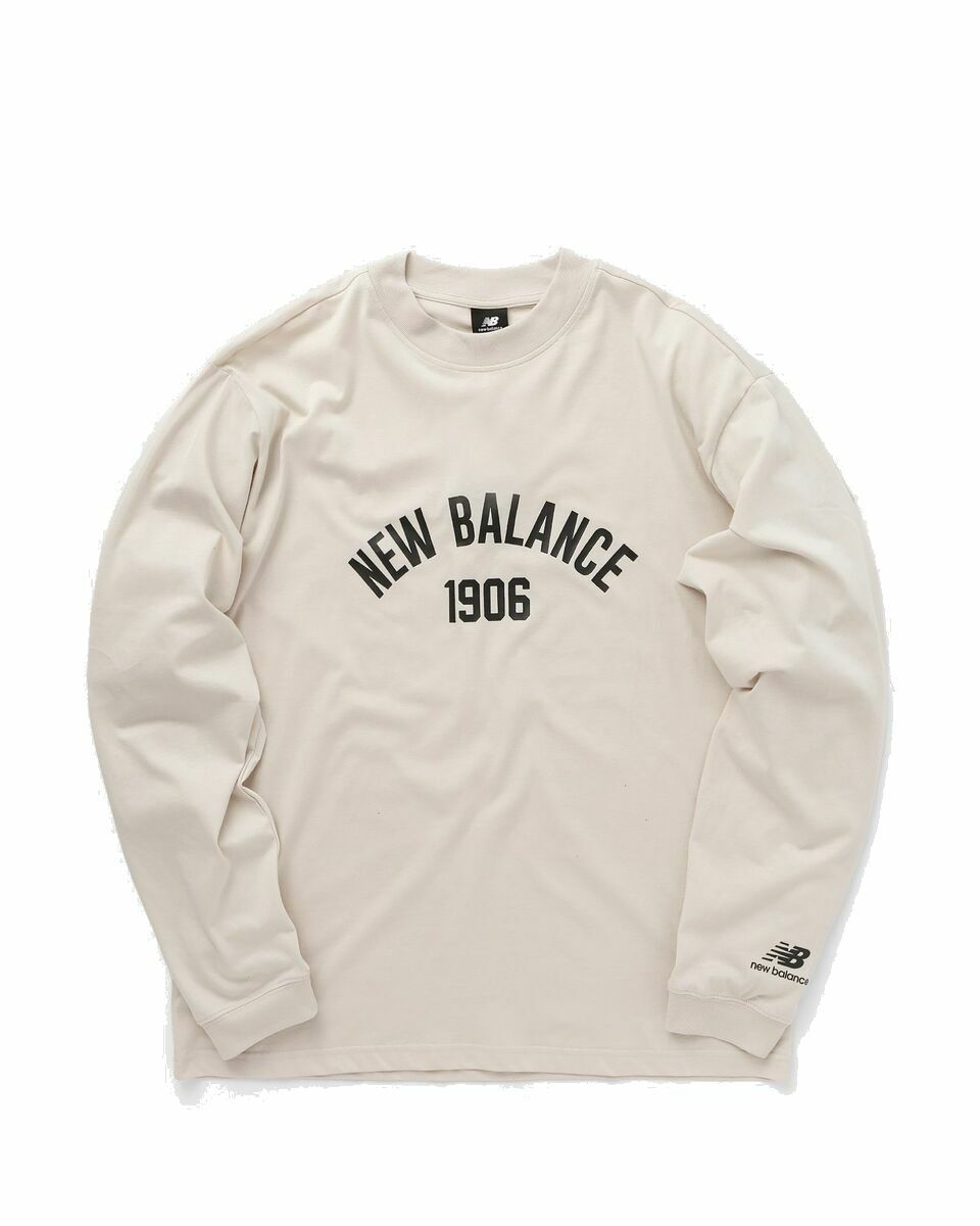 Photo: New Balance Essentials Varsity Long Sleeve Tee Grey - Mens - Longsleeves