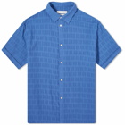 A Kind of Guise Men's Elio Short Sleeve Shirt in Structured Indigo