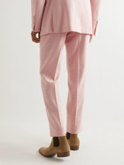 TOM FORD - Straight-Leg Silk, Wool and Mohair-Blend Suit Trousers - Pink
