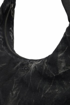 Diesel Rave - Hobo denim bag with zipper - Shoulder Bags - Unisex - Black