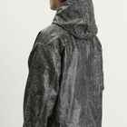 Cole Buxton Men's CB Hooded Leather Jacket in Black