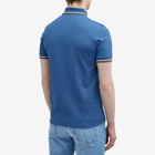Fred Perry Men's Twin Tipped Polo Shirt in Blue/Ecru/Caramel