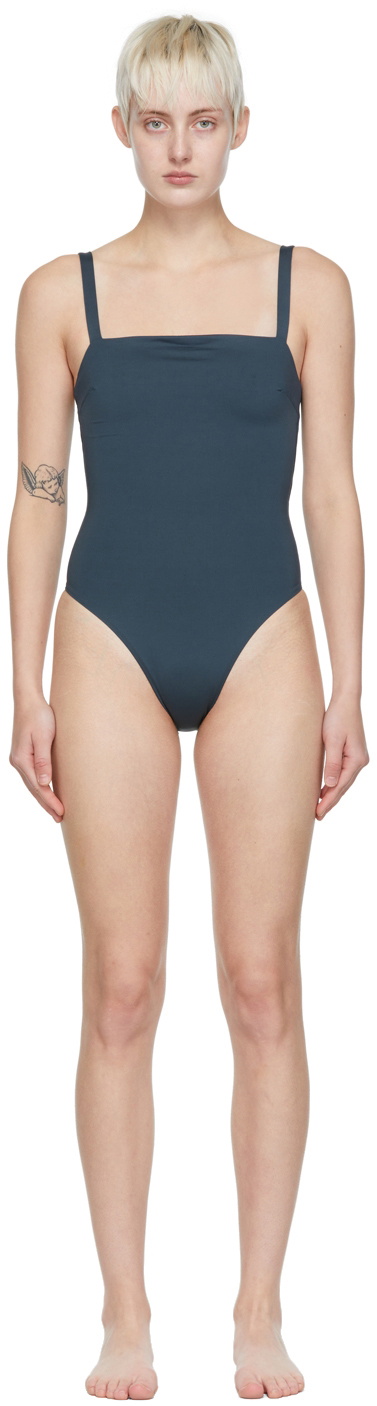 ASCENO Navy Palma One Piece Swimsuit