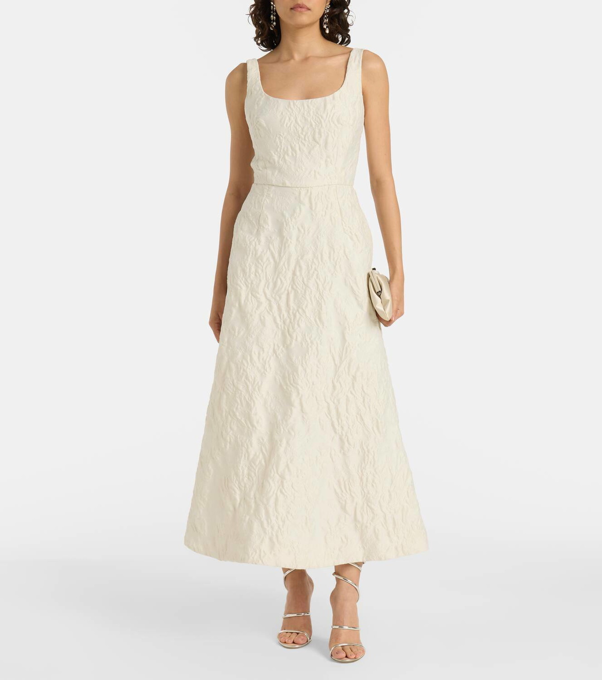 Monique Lhuillier Floral jacquard gown