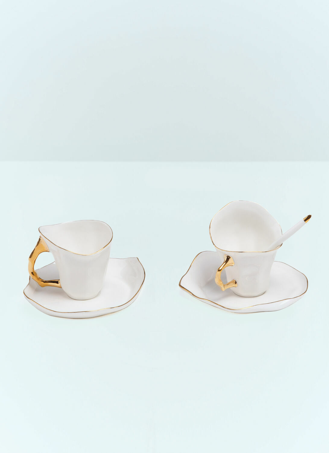 Seletti Meltdown Coffee Cup, Saucer And Spoon Set