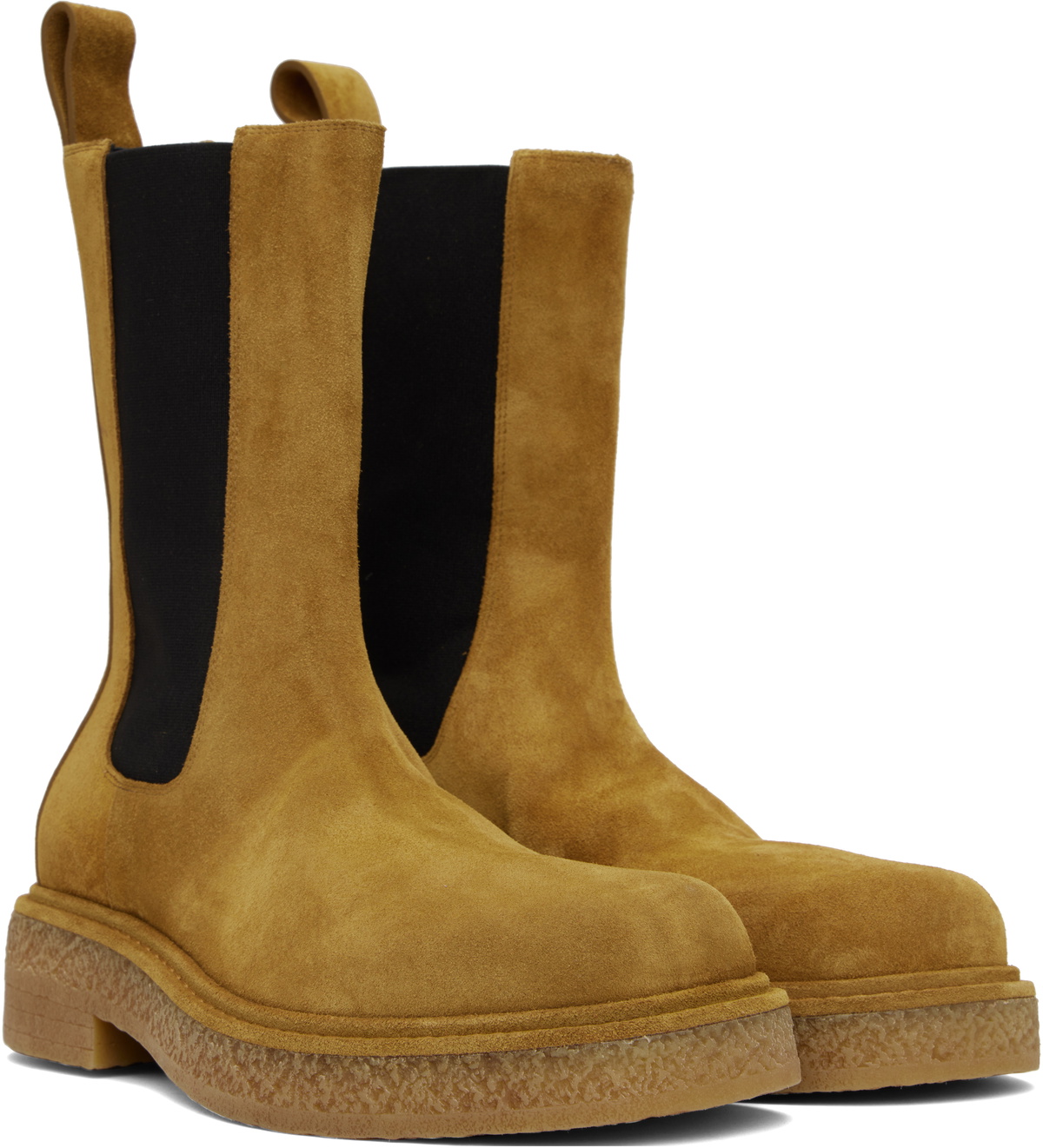 Bottega Veneta Tan Haddock Chelsea Boots