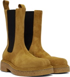 Bottega Veneta Tan Haddock Chelsea Boots