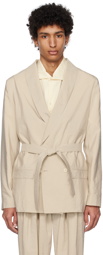 LEMAIRE Off-White Belted Blazer