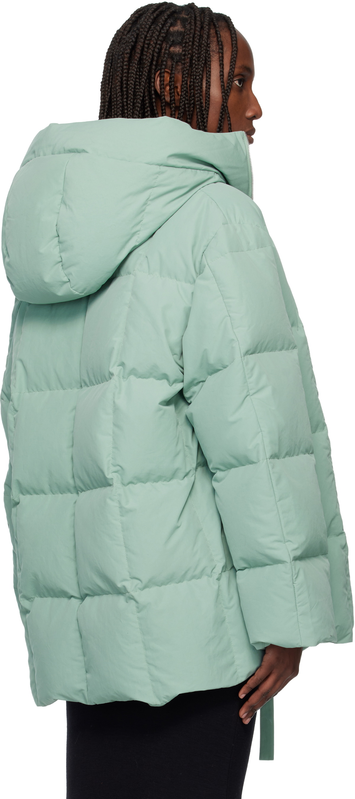 2019AW JIL SANDER＋ Quilted Down Blouson Jil Sander Green Quilted Down Jacket Jil Sander