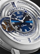 Bovet - Récital 21 Limited Edition Hand-Wound Perpetual Calendar 44.4mm Titanium and Croc-Effect Leather Watch, Ref. No. R210002