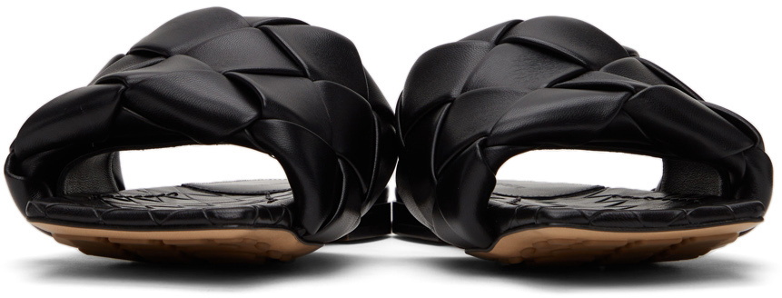 【関税・送料込み】BOTTEGA VENETA SANDALS BLACK INTRECCIATO Bottega Veneta Intrecciato Elastic Slides Black Men's