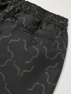 Frescobol Carioca - Slim-Fit Short-Length Printed Swim Shorts - Black