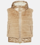 Bogner Yumi faux fur down vest