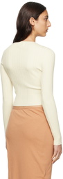 LESET Off-White Grace Cardigan