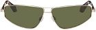 Palm Angels Gold & Green Clavey Sunglasses