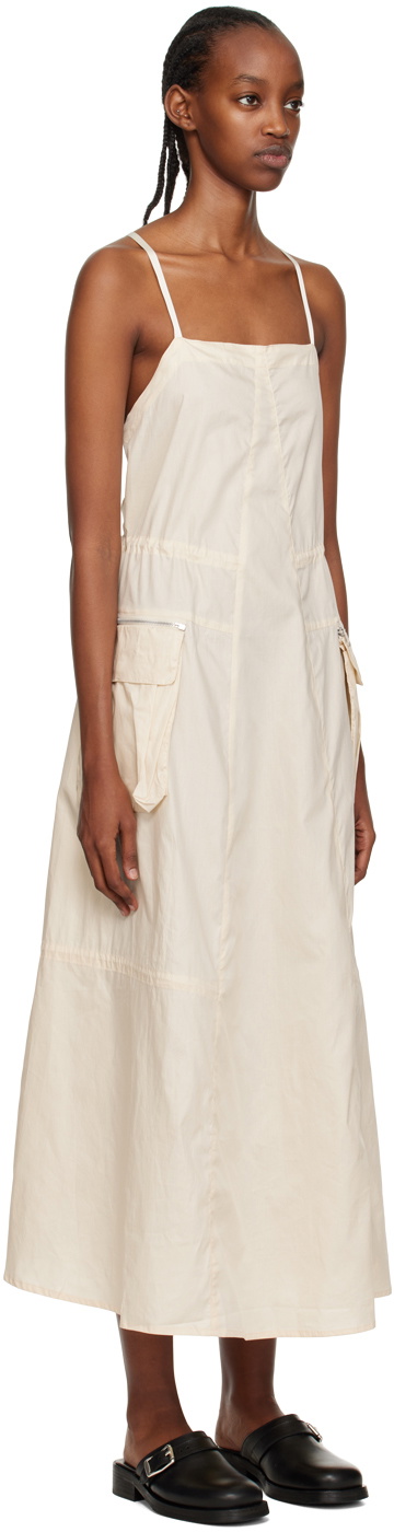 chinese dress ladies PAPER PARACHUTE LINEN EMBROIDERED BUTTONDOWN DRESS