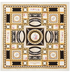 Rubinacci - Printed Silk-Twill Pocket Square - Brown