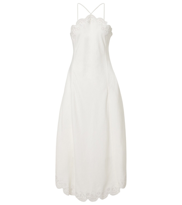 Photo: Simkhai Gillian linen-blend midi dress