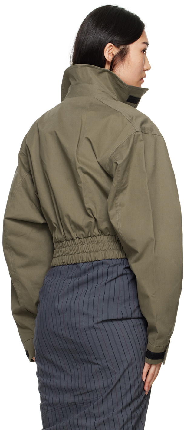 Vivienne Westwood Khaki Memphis Cropped Jacket Vivienne Westwood