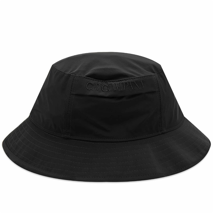 Photo: C.P. Company Men's Chrome-R Bucket Hat in Black