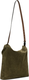 Maison Margiela Khaki Suede Small Belt Bag