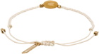 Isabel Marant Beige & Yellow Chumani Bracelet