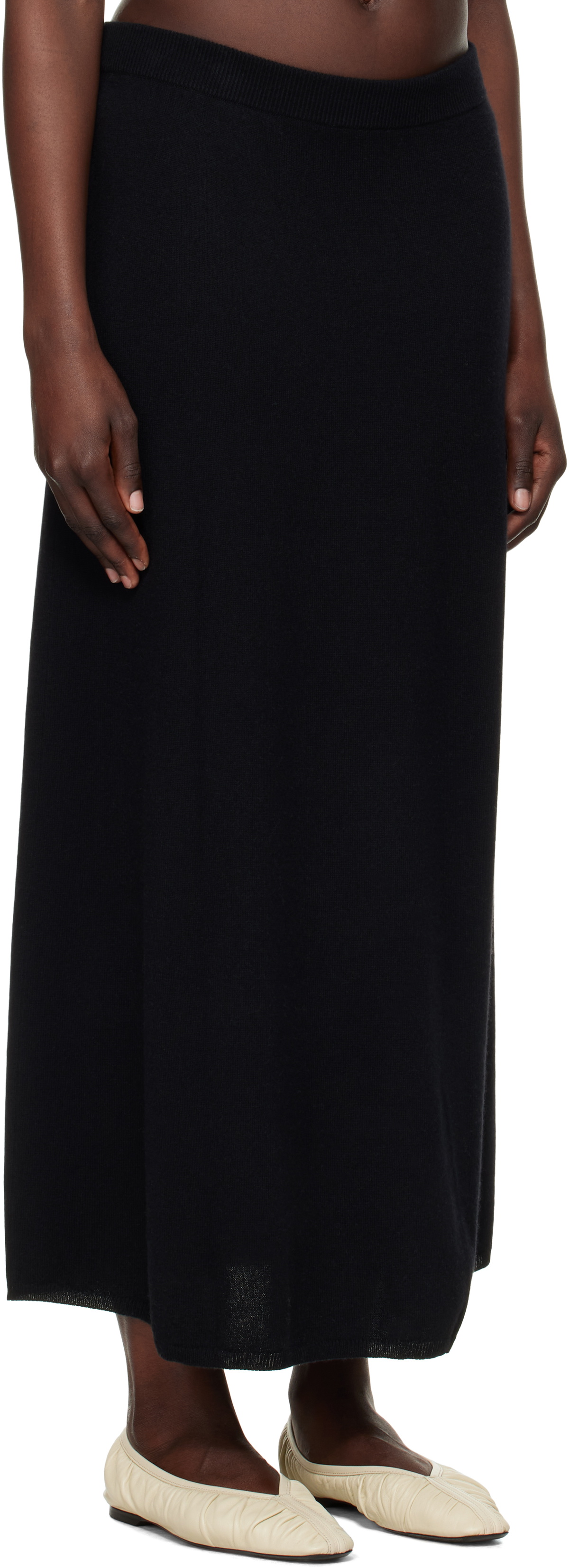 LISA YANG Black Dolly Maxi Skirt