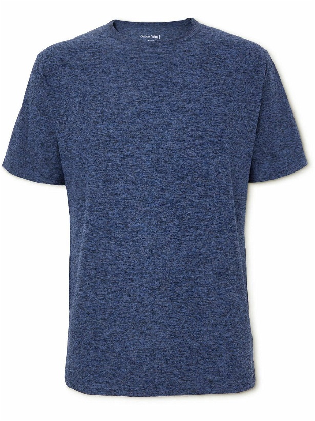 Photo: Outdoor Voices - Melangé CloudKnit Jersey T-Shirt - Blue