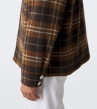 Umit Benan St. Moritz plaid cashmere overshirt