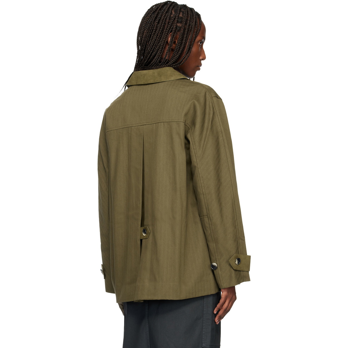 Proenza Schouler Khaki Proenza Schouler White Label Angela Jacket